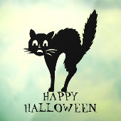 ハロウィーンブラックキャットカスタム文字の装飾 ウィンドウサイン (シート3)