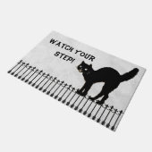 ハロウィーンブラックキャットシルエット|過去記事 ドアマット (アングル)