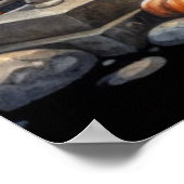 ハロウィーンブラックキャットデコレーションホーム ポスター (角)