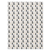 ハロウィーンブラックキャットパターン – ウィッチー猫 テーブルクロス (正面)