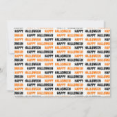 ハロウィーンブラックキャットフォトフレーム – カード (裏面)