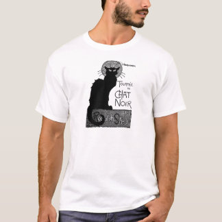 ハロウィーンブラックキャットフランスのワーズチャットノワール文字 Tシャツ