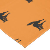 ハロウィーンブラックキャットブラックオレンジ可愛い柄 テーブルクロス (アングル)