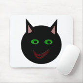 ハロウィーンブラックキャットマウスパッド マウスパッド (マウス)