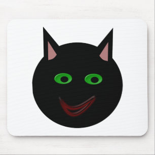 ハロウィーンブラックキャットマウスパッド マウスパッド