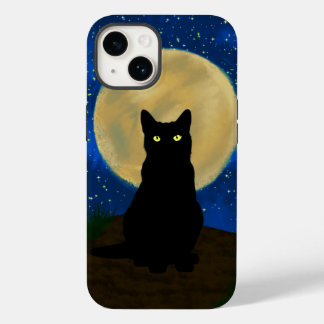 ハロウィーンブラックキャットムーンライトシルエット Case-Mate iPhone 14ケース