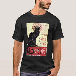 ハロウィーンブラックキャットレチャットノワールトゥルネフランスの Tシャツ