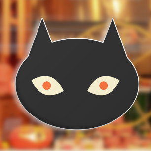 ハロウィーンブラックキャット ウィンドウサイン