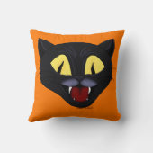 ハロウィーンブラックキャット クッション (裏面)