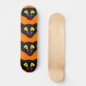 ハロウィーンブラックキャット スケートボード (正面)
