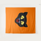 ハロウィーンブラックキャット タペストリー (正面(横))