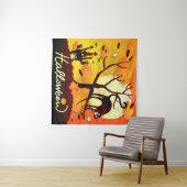 ハロウィーンブラックキャット タペストリー (インサイチュ(横))