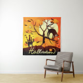 ハロウィーンブラックキャット タペストリー (インサイチュ)