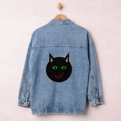 ハロウィーンブラックキャット デニムジャケット (ハンガー)