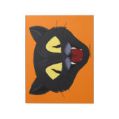 ハロウィーンブラックキャット ノートパッド (回転)