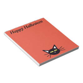 ハロウィーンブラックキャット ノートパッド