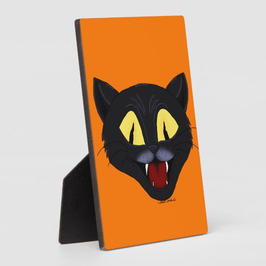 ハロウィーンブラックキャット フォトプラーク (側面)
