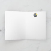 ハロウィーンブラックキャット&ブラックマウスウォーターカラーアート カード (内部)