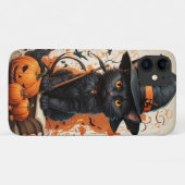ハロウィーンブラックキャット Case-Mate iPhoneケース (裏面(横))