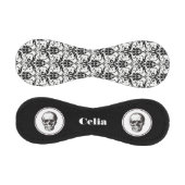 ハロウィーンブラックゴシックダマスクパターンスカル名 野球ボール (パネル)