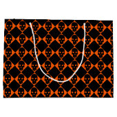 ハロウィーンブラックスカルラージ抱き枕 ラージペーパーバッグ (裏面)