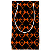 ハロウィーンブラックスカル抱き枕 スモールペーパーバッグ (正面)