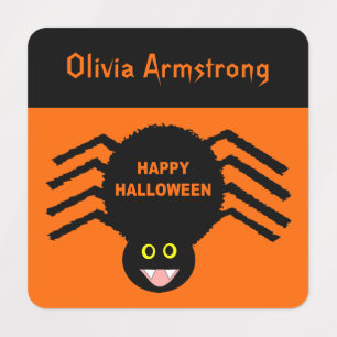 ハロウィーンブラックスパイダーカスタムズの子供 ラベル