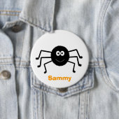 ハロウィーンブラックスパイダーキュートボタン 缶バッジ (インサイチュ)