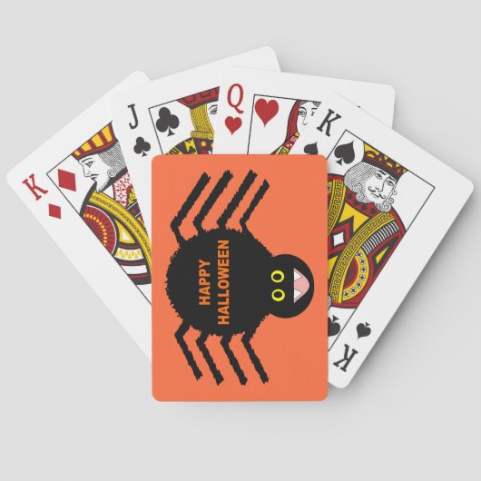 ハロウィーンブラックスパイダ遊ーのカード トランプ (裏面)