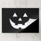 ハロウィーンブラックハロウィーンのカボチャのちょうちんカボチャランチョンマット ペーパーパッド (折り畳み)