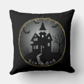 ハロウィーンブラックハ幽霊のよく出るウス クッション (裏面)