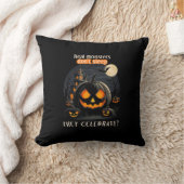 ハロウィーンブラックパンプキン クッション (ブランケット)