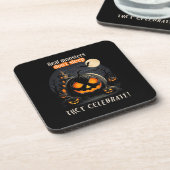 ハロウィーンブラックパンプキン コースター (左側)