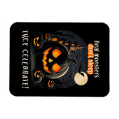 ハロウィーンブラックパンプキン マグネット (横)