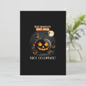 ハロウィーンブラックパンプキン 招待状 (スタンド正面)