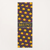 ハロウィーンブラックピンクパタミニマルーン ヨガマット (正面)