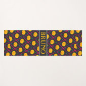 ハロウィーンブラックピンクパタミニマルーン ヨガマット (正面(横))