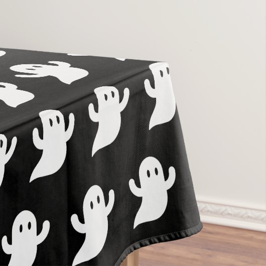 ハロウィーンブラックブー幽霊パター不気味ン怖 テーブルクロス (インサイチュ)