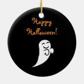 ハロウィーンブラックラブラドール漫画2 セラミックオーナメント (裏面)