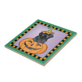 ハロウィーンブラックラボ タイル (側面)