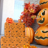 ハロウィーンブラック&オレンジラッピング紙 ラッピングペーパー