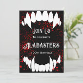 ハロウィーンブラッドヴァンパイア誕生日招待状 招待状 (スタンド正面)
