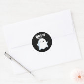 ハロウィーンブラ幽霊ブースカルパンプキンボーイズ子供M ラウンドシール (封筒)