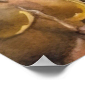 ハロウィーンブリタニースパニエル犬カボチャ怖 ポスター (角)