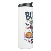 ハロウィーンブルシート、おもしろい幽霊牛 タンブラー (回転左)