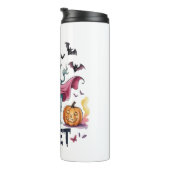 ハロウィーンブルシート、おもしろい幽霊牛 タンブラー (回転右)