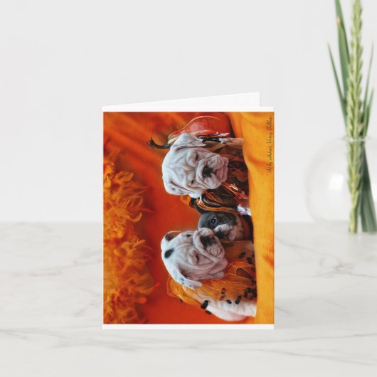 「ハロウィーンブルドッグ」 カード (正面)