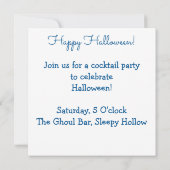 ハロウィーンブルースカル 招待状 (裏面)