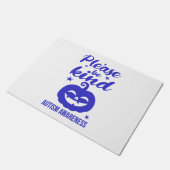 ハロウィーンブルーパンプキンオティシム認識度 ドアマット (アングル)