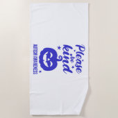 ハロウィーンブルーパンプキンオティシム認識度 ビーチタオル (正面)